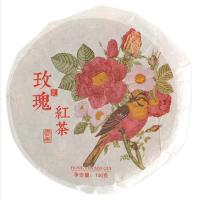 Пуэр шен с розой, прессованный блин 92-100 г опт