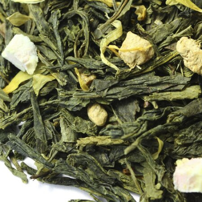 Чай зеленый Лимон с имбирем, ароматизированный опт