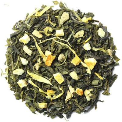 Чай зеленый с имбирем и медом, ароматизированный опт