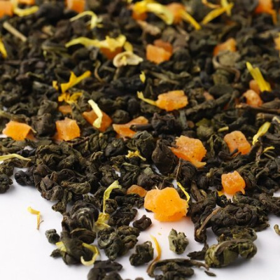 Чай зеленый Манго со сливками, ароматизированный опт
