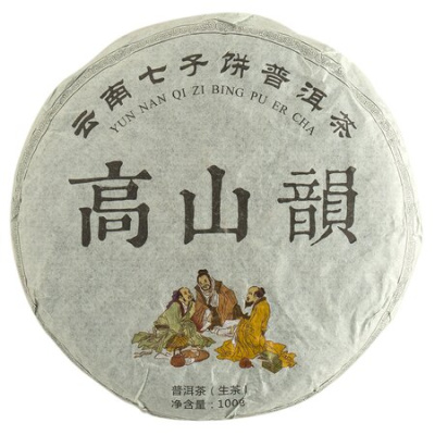 Чай пуэр Альпийская рифма, Шен, блин 100 гр опт